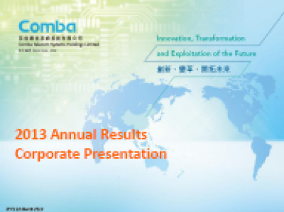 2013 Annual Results Presentation